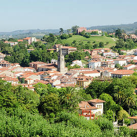 Red Roofed Houses Of Comillas by Megan Ahrens