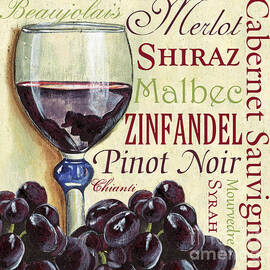 Red Wine Text by Debbie DeWitt