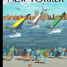 Reggata On The Hudson by Bruce McCall