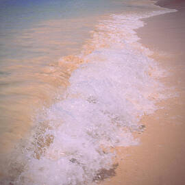 Renewal - Waves breaking on the seashore by Georgia Clare