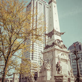 Retro Picture of Indianapolis Soldiers and Sailors Monument  by Paul Velgos