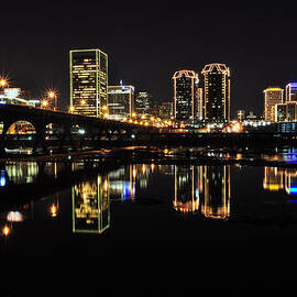 Richmond Night Skyline by Stacy Abbott