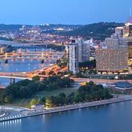 Rivers Bridges And Skyscrapers In Pittsburgh by Adam Jewell