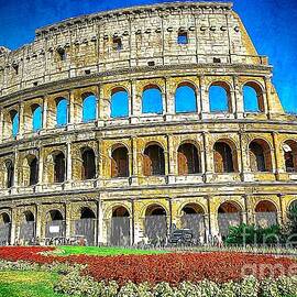 Roman Coliseum cityscape by Stefano Senise