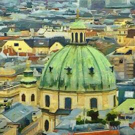 Rooftops of Vienna by Jeffrey Kolker