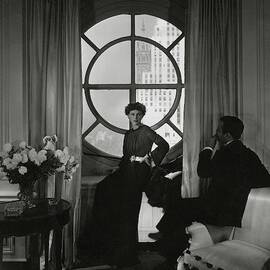 Rose Hobart Standing By A Window by Edward Steichen