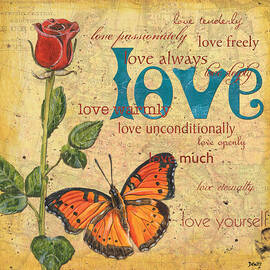 Roses and Butterflies 2 by Debbie DeWitt