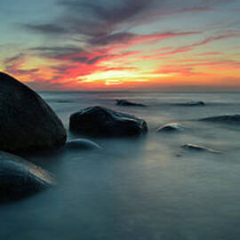 Rugen Island Seascape With Boulders by Avtg