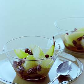 Rum Raisin Poached Pears by Romulo Yanes