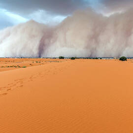 Sandstorm Approaching Merzouga by Pavliha