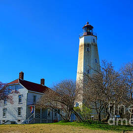 Sandy Hook Lighthouse and Keepers Quarters by Olivier Le Queinec