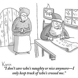 Santa Claus Angrily Crosses Off Names by Zachary Kanin