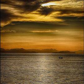 Sea and Sunset in Sicily by Stefano Senise