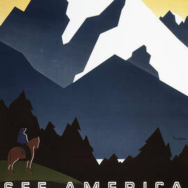 See America - Montana Mountains by Georgia Clare