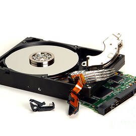 Seriously Crashed Hard Drive by Olivier Le Queinec