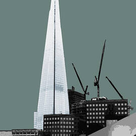 Shard - Blue GREY by BFA Prints