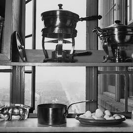 Shelves In Front Of A Window In Vivian Roome's by Luis Lemus