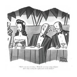 She's Sort Of A Secretary. With The New Tax Setup by Peter Arno