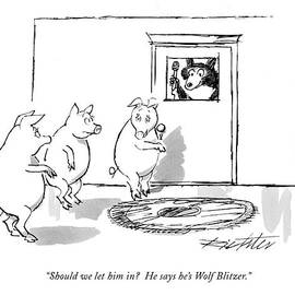 Should We Let Him In?  He Says He's Wolf Blitzer by Mischa Richter