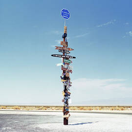 Sign Post In The Desert by Gary Yeowell