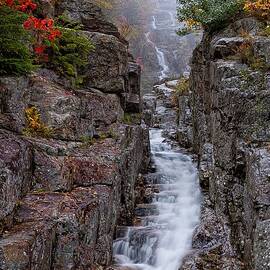 Silver Cascade Crawford Notch NH by Jeff Sinon