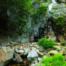 Silver Cascade In The Mist by Jeff Sinon