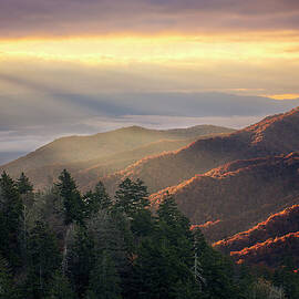Smoky Mountains At Sunrise by Malcolm Macgregor