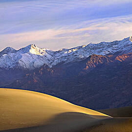 Snow on the Grapevine Range.  by Joe Schofield