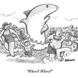 Someone Has Just Yelled Shark! At The Beach by Benjamin Schwartz