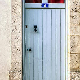 South of France pale blue door by Georgia Clare