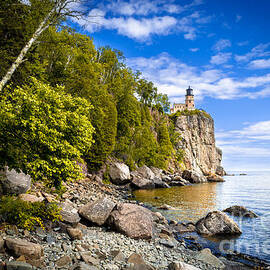 Split Rock Shoreline by Duluth To Door County Photography