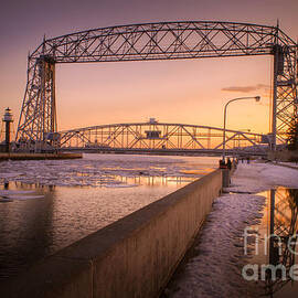 Spring Sunset In Canal Park by Duluth To Door County Photography