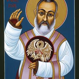 St. Padre Pio Mother Pelican 047 by William Hart McNichols