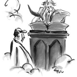 St. Peter Is Talking To A Man Trying To Enter by Lee Lorenz