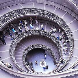 Stairway in Vatican Museum by Stefano Senise