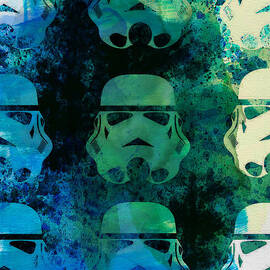 Star Warriors Watercolor 1 by Naxart Studio