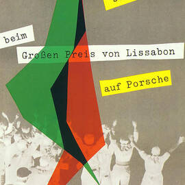 Sterling Moss Porsche Racing Poster by Georgia Clare