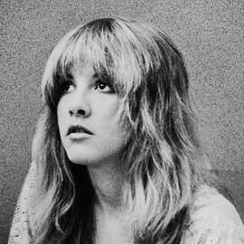 Stevie Nicks bw by Georgia Clare