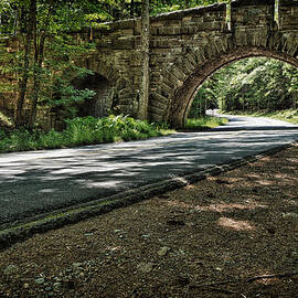 Stone Arch Bridge Stanley Brook Drive Acadia National Park by Jeff Sinon
