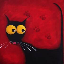 Stressie Cat by Lucia Stewart