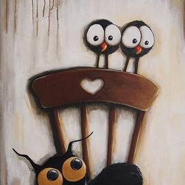 Stressie cats chair by Lucia Stewart