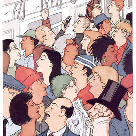 Subway Riders All Resemble Eustace Tilley by R Sikoryak