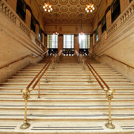 Subway Station Staircase,chicago by Lisa-blue