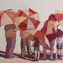 Sun Drenched Parasols  by Jenny Armitage