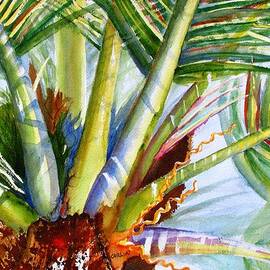 Sunlit Palm Fronds by Carlin Blahnik CarlinArtWatercolor