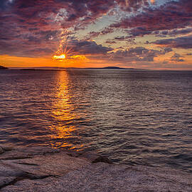 Sunrise Drama Acadia National Park by Jeff Sinon