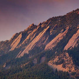 Sunrise On Boulder Colorado Flatirons by Beklaus