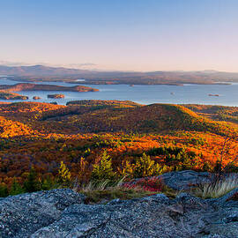 Sunrise Over Winnipesaukee. by Jeff Sinon