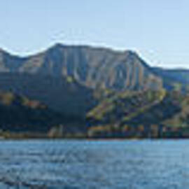 Sunrise panorama in Hanalei Bay Kauai by Steven Heap