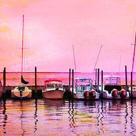 Sunset Boats by Laura Fasulo
